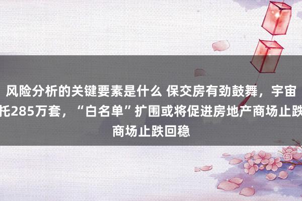 风险分析的关键要素是什么 保交房有劲鼓舞，宇宙已请托285万套，“白名单”扩围或将促进房地产商场止跌回稳