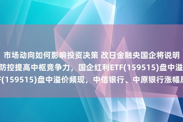 市场动向如何影响投资决策 改日金融央国企将说明引颈作用 强化风险防控提高中枢竞争力，国企红利ETF(159515)盘中溢价频现，中信银行、中原银行涨幅居前