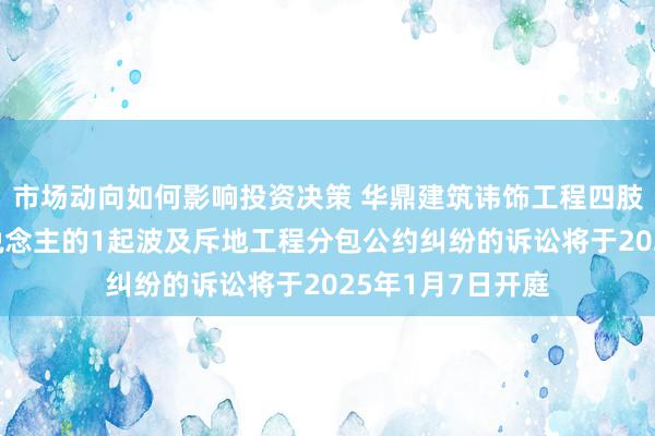 市场动向如何影响投资决策 华鼎建筑讳饰工程四肢被告/被上诉东说念主的1起波及斥地工程分包公约纠纷的诉讼将于2025年1月7日开庭