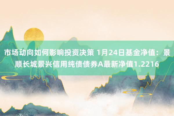 市场动向如何影响投资决策 1月24日基金净值：景顺长城景兴信用纯债债券A最新净值1.2216