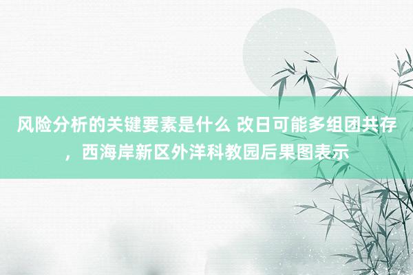 风险分析的关键要素是什么 改日可能多组团共存，西海岸新区外洋科教园后果图表示