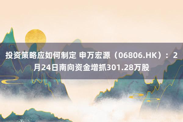 投资策略应如何制定 申万宏源（06806.HK）：2月24日南向资金增抓301.28万股