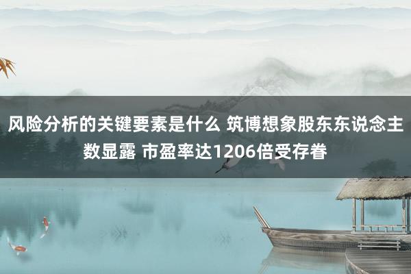 风险分析的关键要素是什么 筑博想象股东东说念主数显露 市盈率达1206倍受存眷