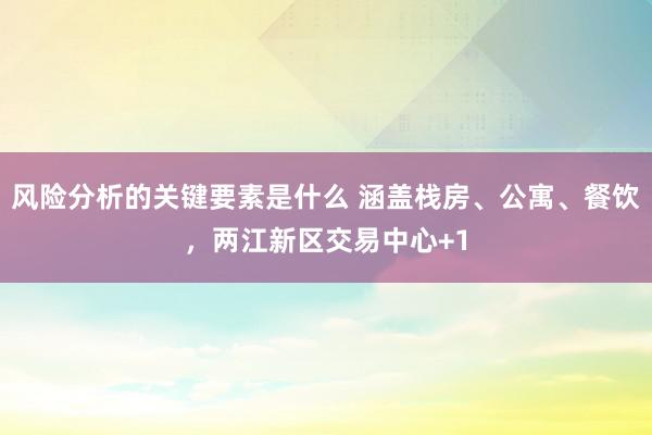 风险分析的关键要素是什么 涵盖栈房、公寓、餐饮，两江新区交易中心+1